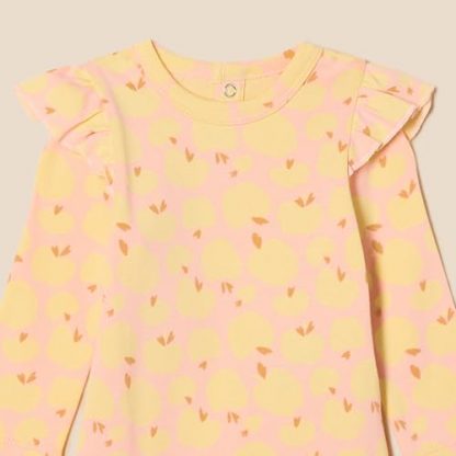 Adorable Long-Sleeved Ruffle Bodysuits for Baby Girls, Pack of 2 - Image 3
