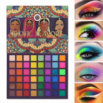 "Exotic Flavors" Neon Eyeshadow Palette - 48 High Pigment Shades