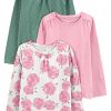 Green Dots/Grey Floral/Pink