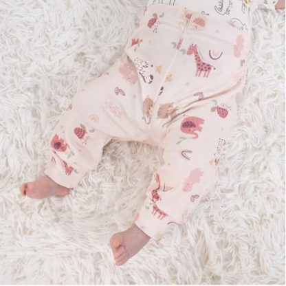 Charming Safari Adventure 5-Pack Baby Girl Pants Set - Image 5