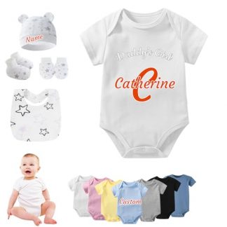 Personalized Newborn Essentials Bodysuit Set