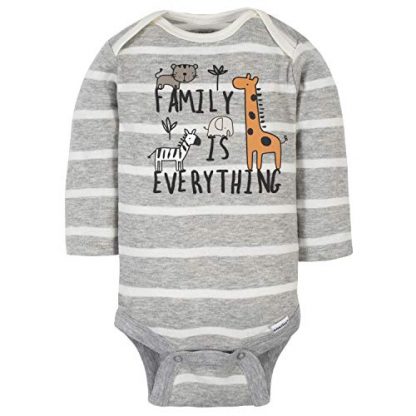 Adorable 6-Pack Baby Boy Long-Sleeve Bodysuits - Image 2
