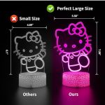 Enchanting Kitty 3D Night Light with Color-Changing Features - Image 2