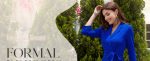 Elegant V-Neck Formal Dress with 3/4 Sleeves - Image 6