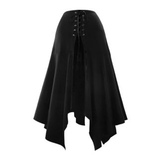 Victorian-Inspired Steampunk High-Low Skirt for Women