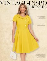 Vintage-Inspired 1950s Swing Cocktail Dress - Image 5