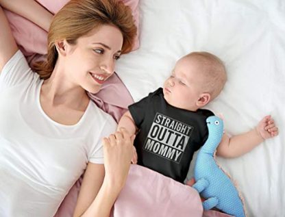 "Straight Outta Mommy" Humorous Newborn Bodysuit - Image 6