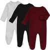 Grey & Black & Wine Red