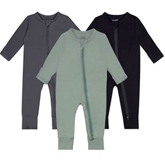 Comfy & Cozy Baby Pajamas with Mitten Cuffs and 2-Way Zipper - 3-Piece Set