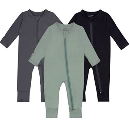 Comfy & Cozy Baby Pajamas with Mitten Cuffs and 2-Way Zipper - 3-Piece Set