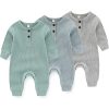 3pack Long Sleeve Green+blue+gray