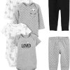 Black/Grey Text Print/White Llama/Panda