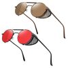 A13 2pcs Brown Frame Brown Lens + Black Frame Red Lens (Both Non Polarized)