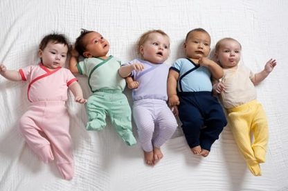 Organic Cotton Short Sleeve Baby Bodysuit, 3-Pack - Image 5