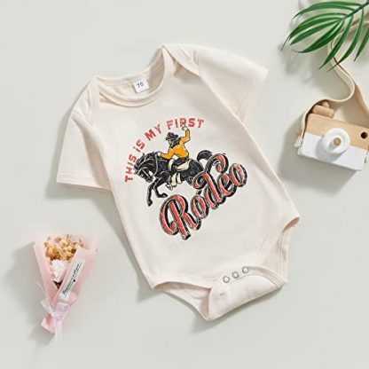 Western-Style Comical Infant Bodysuit - Image 2