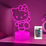 Enchanting Kitty 3D Night Light with Color-Changing Features