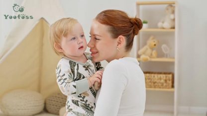 Organic Cotton Baby Pajamas with Convertible Mittens and Footies - Image 7