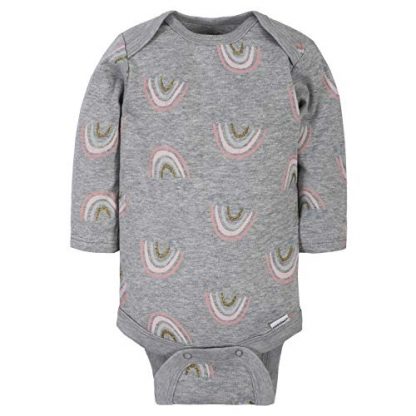 Baby Girls' 6-Pack Long-Sleeve Onesies Bodysuits - Image 3