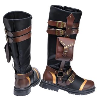 Men's Vintage-Inspired Steampunk Boots: A Perfect Addition to Your Renaissance Costume