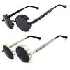 B0 2pcs Black Frame Gray Lens + Silver Frame Gray Lens