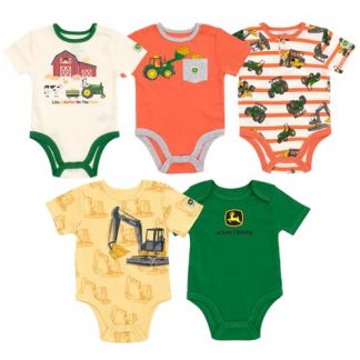 Adorable Farm Animal Themed Baby Bodysuits (5-Pack, Newborn - 24 Months)