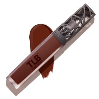 Long-Lasting Chocolate Red-Brown Matte Lipstick with Jojoba Oil & Vitamin E