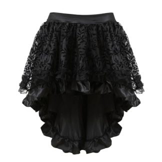 Exquisite Steampunk Renaissance High-Low Skirt for Women