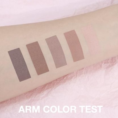 5-Shade Matte Eyeshadow Palette: Natural Nudes and Cool Taupe Tones - Image 4