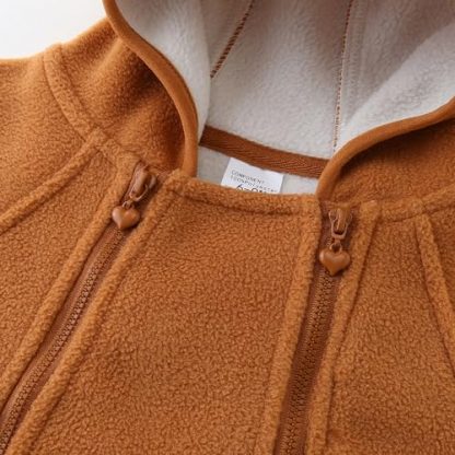 Cozy Infant Polar Fleece Zip-Up Hoodie for 0-18 Months - Image 4