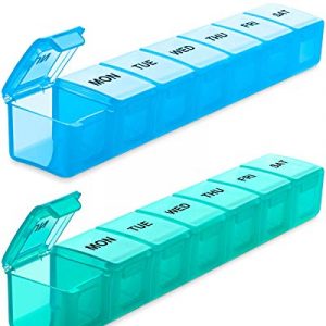 Extra Large Weekly Pill Organizer Duo Pack for Travel