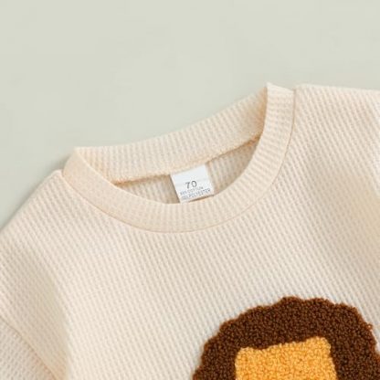 Adorable Lion-Themed Toddler Boy's Summer Clothing Set - Image 4