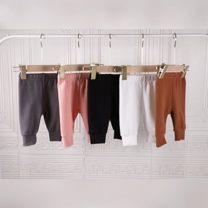 Cozy and Chic 5-Pack Baby Girl Jogger Pants - Image 6