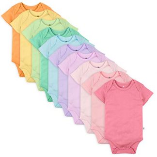 10-Pack Pure Cotton Short Sleeve Baby Bodysuits