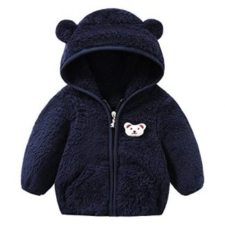 Adorable Fleece Jacket for Toddlers with Bear Accents