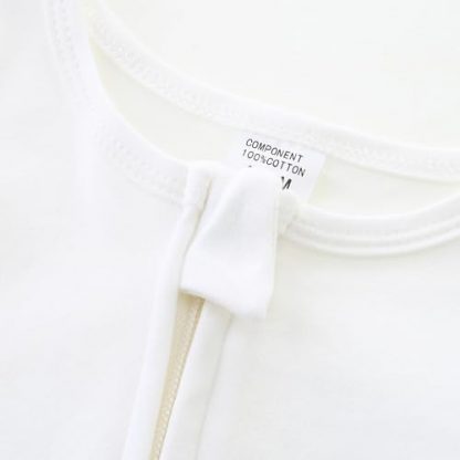 Cozy Cotton Baby Romper with Convenient Double Zipper - Image 3