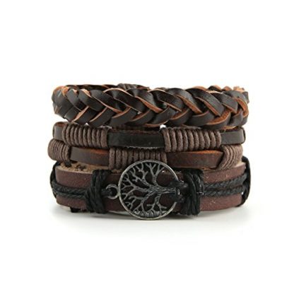 Genuine Leather Tree of Life Tribal Bracelet - Image 5