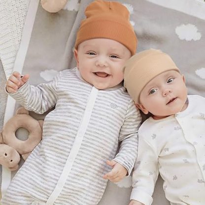 Soft and Snug Unisex Baby Beanie Set (0-24 Months) - Image 2