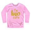 Gold Glitter on Pink - Long Sleeve