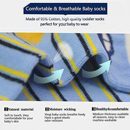 Comfy Children's Non-Slip Cotton Socks - 12 Pairs - Image 5