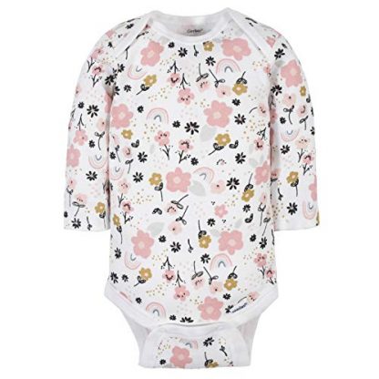 Baby Girls' 6-Pack Long-Sleeve Onesies Bodysuits - Image 4