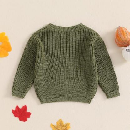 Adorable Pumpkin Patch Crewneck Sweater for Toddlers - Image 7