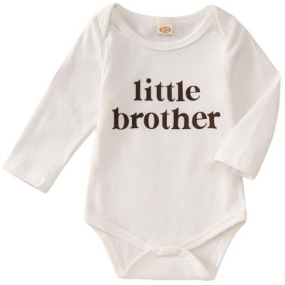 Adorable Little Brother Long-Sleeve Baby Bodysuit