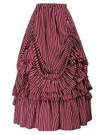Striped Victorian Renaissance Skirt for Women