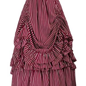 Striped Victorian Renaissance Skirt for Women