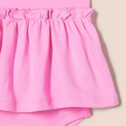 Baby Girls' Soft Cotton Sleeveless Bodysuit Dress, Pack of 3 - Image 4