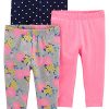 Grey Floral/Navy Dots/Pink Infant