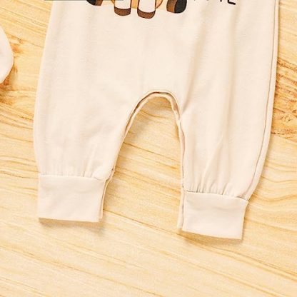Adorable Newborn Baby Girl 4-Piece Outfit Set with Letter Print - Image 6