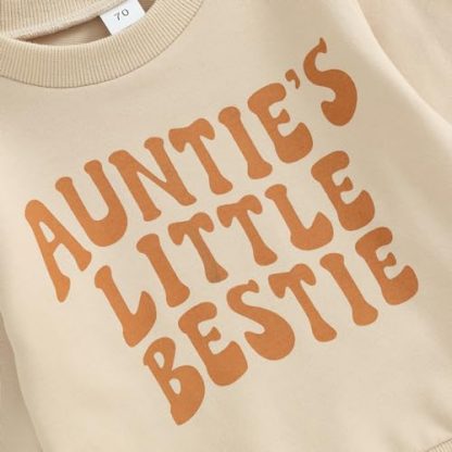 "Little Bestie" Toddler Sweatshirt and Jogger Set - Image 5