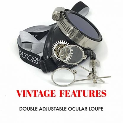 Vintage Steampunk Monocle: Victorian Style Eyewear with Double Magnifier - Image 4