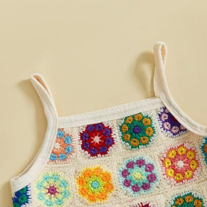 Petite Princess Crocheted Camisole & Elastic Pants Set for Toddlers - Image 5